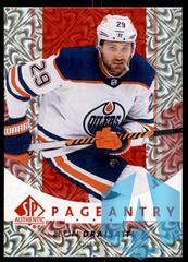 2022-23 SP Authentic Pageantry Red #P-29 Leon Draisaitl Edmonton Oilers
